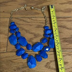 Kate Spade Elegant Blue Statement Necklace